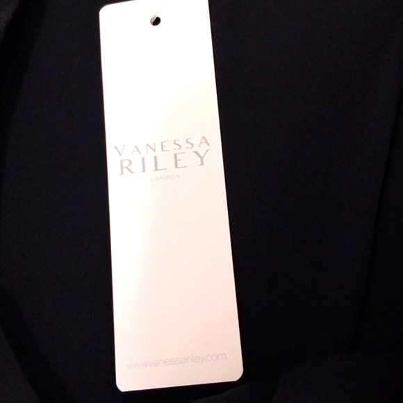 Vanessa Riley London Vest Designer Pinstripe Sz L - Picture 6 of 6